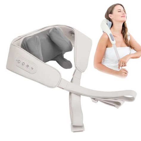 4D Deep Cordless Neck, Shoulder and Body Massager with Heat
