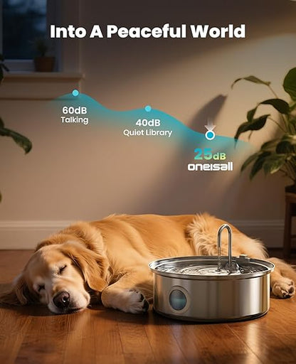 The Turbah™ - Stainless Pet Fountain