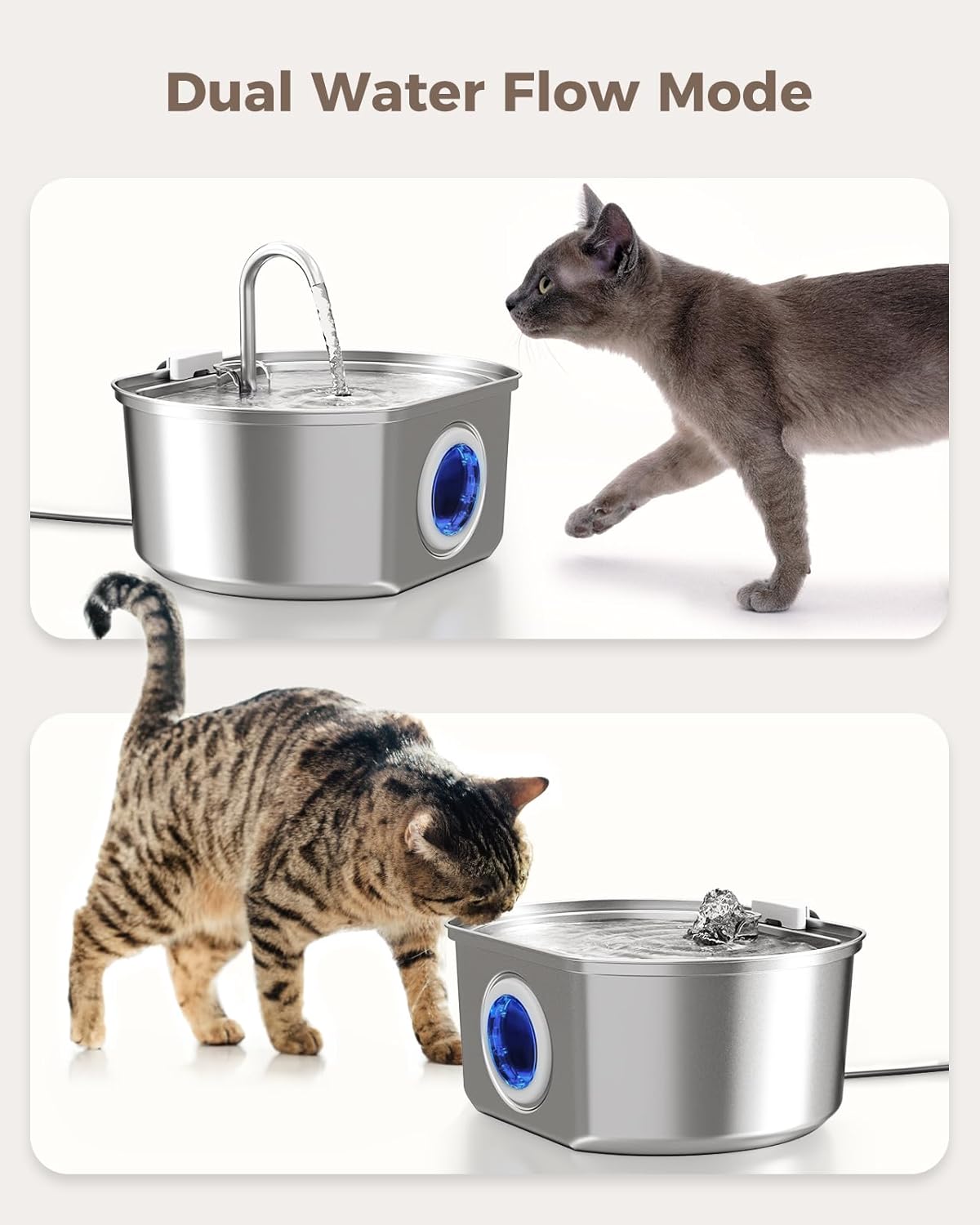 The Turbah™ - Stainless Pet Fountain